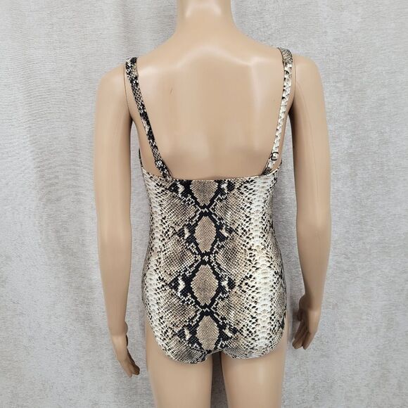 Bond Eye Nip Tuck Snakeskin Snake Print One Piece Swimsuit - Picture 5 of 11